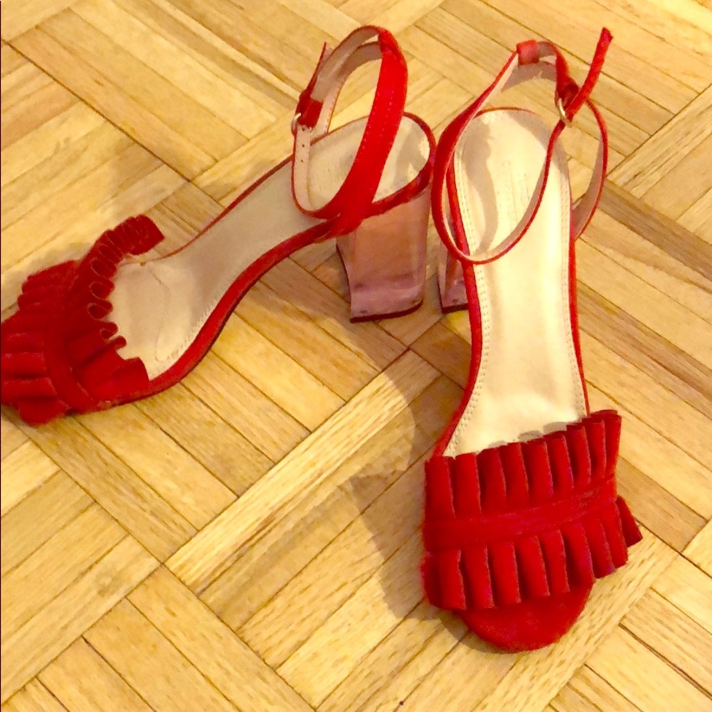 Red heels from Urban Outfitters